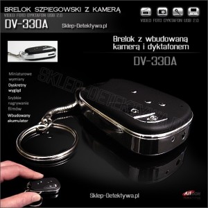 Dyktafon z kamerą ukryty w breloczku DV-330A +8GB SAMSUNG