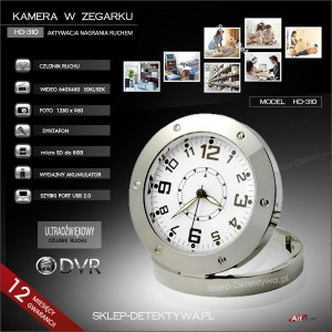 Kamera w zegarku z czujnikiem ruchu HD-310 +8GB TOSHIBA (1)